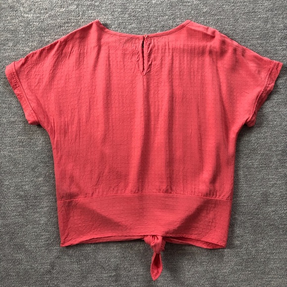 Buffalo David Bitton Coral Tie-Front Top - Picture 2 of 6